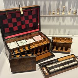 Maryhill Museum of Art - Gaming box, among the many sets of chess pieces.