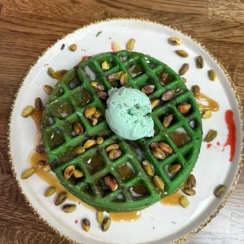 Madres Brunch - Pistachio Waffle - Breakfast & Brunch Near Me - Whittier, California Madres Brunch - Pistachio Waffle - Breakfast & Brunch Near Me - Whittier, California
