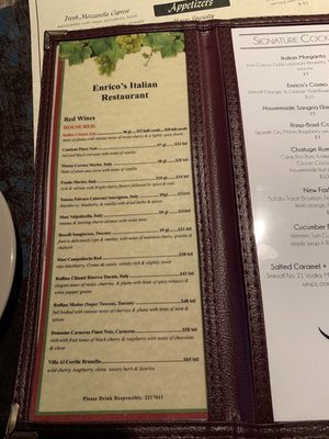 Menu photo 1 Enrico's Italian Restaurant Young Harris, GA