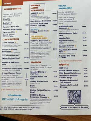 Menu photo 7 Buendia Breakfast & Lunch Cafe Tucson, AZ