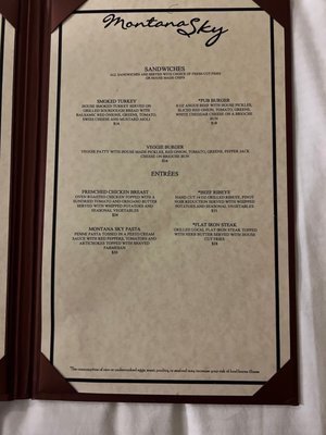 Menu photo 3 Montana Sky Billings, MT Menu photo 3 Montana Sky Billings, MT