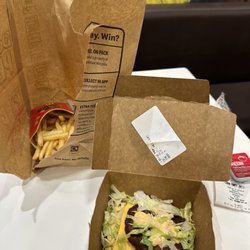 McDonalds - Big Mac (no bun) with medium fries £1.99