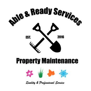 Able & Ready Services - a logo for a property maintenance company - Junk Removal & Hauling Near Me