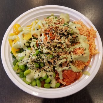 Poki Poke - Regular bowl (choice of 3 protein). Get the cilantro aioli! - Poke Near Me - Fremont, California Poki Poke - Regular bowl (choice of 3 protein). Get the cilantro aioli! - Poke Near Me - Fremont, California