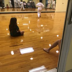 Sunset Lakes Community Center - Karate in the Aerobics Room