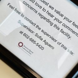 Sonora Quest Laboratories - This location values your feedback. Leave a positive message and let them know what they're done right!