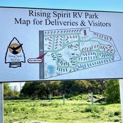 Rising Spirit RV Park - Map for Rising Spirit RV Park for short term and long term stays. Liberty Hill, TX