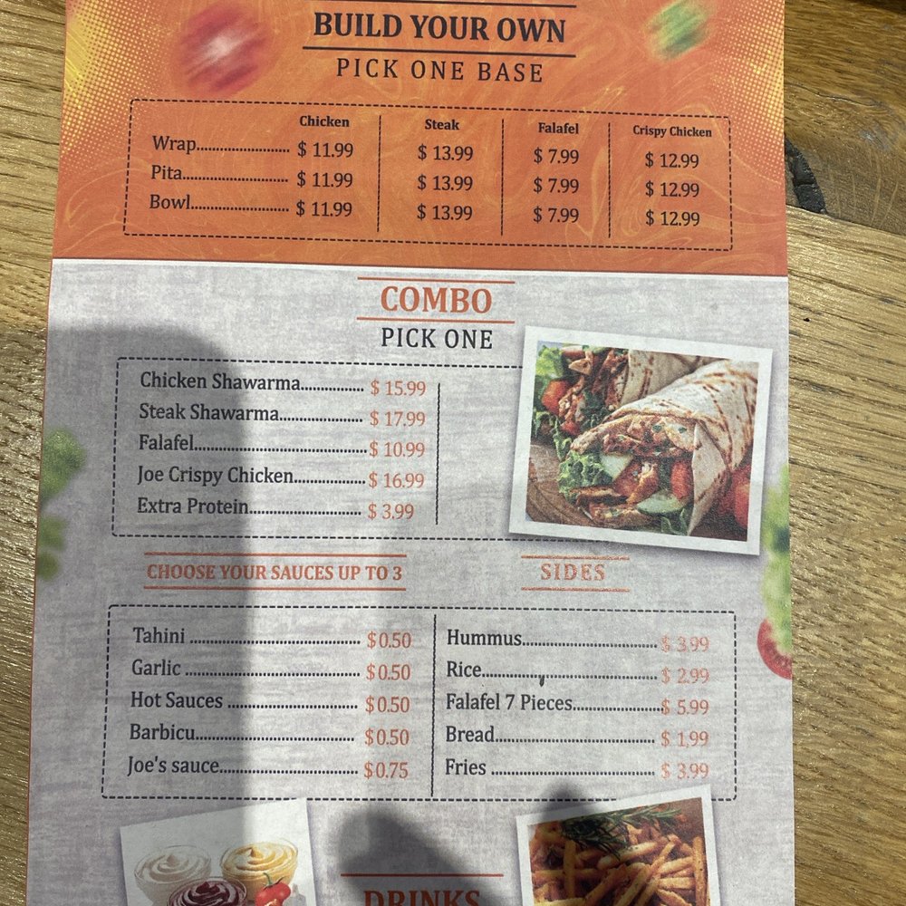 Shawarma Joe's - Menu - Mediterranean Near Me - Columbus, Ohio Shawarma Joe's - Menu - Mediterranean Near Me - Columbus, Ohio
