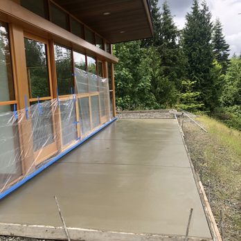 Hanson's Concrete - Walkways and patios all around this house/in driveway - Masonry/Concrete Near Me - Sequim,, Washington