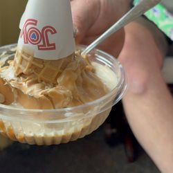 Jimmy's Frozen Custard - Butterscotch drizzle over espresso