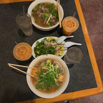 Pho Pioneer - 31. Pho with Vegetable & Tofu 20. Pho with Rare Steak - Vietnamese Near Me - Artesia, California