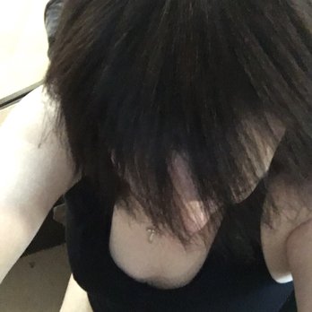 Shear Creation - Then she dyes it and applies olaplex this is how bad it looks today and falls out daily. - Hair Salons Near Me - Waipahu, Hawaii