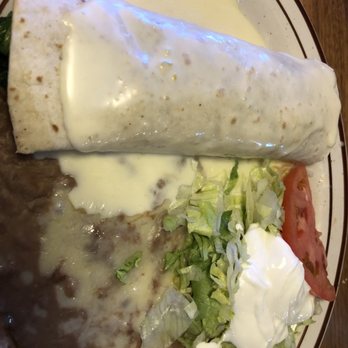 Cazadores - Burrito Zacatecas with side of refried beans & "salad" - Mexican Near Me - Milford, Ohio Cazadores - Burrito Zacatecas with side of refried beans & "salad" - Mexican Near Me - Milford, Ohio