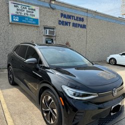Mr. Car Shine Body Shop - 2023 VW ID4 Full Electric Car 
Repaired with OEM Genuine parts and all electric repairs completed correctly.