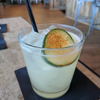 Hundred Proof - Trust #2. Jalapeno tequila, grapefruit, lime, agave, firewater bitters. Excellent cocktail! - San Diego, CA