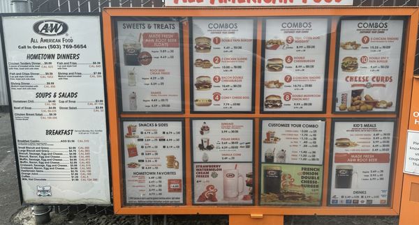 Menu photo 2 A & W Family Restaurant Stayton, OR Menu photo 2 A & W Family Restaurant Stayton, OR