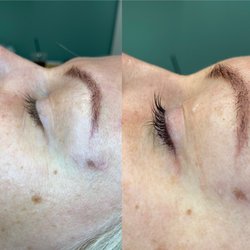 Bare Country Beauty - Before and after Lash lift and tint
