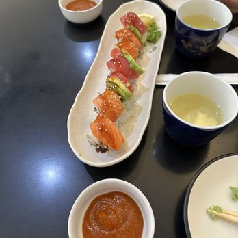 Sushi Spot - SOS roll with tuna and salmon - Japanese Near Me - Aiea, Hawaii Sushi Spot - SOS roll with tuna and salmon - Japanese Near Me - Aiea, Hawaii