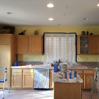 Brian Anderson's Painting - Before cabinet staining and clear coat. - Painters Near Me Brian Anderson's Painting - Before cabinet staining and clear coat. - Painters Near Me