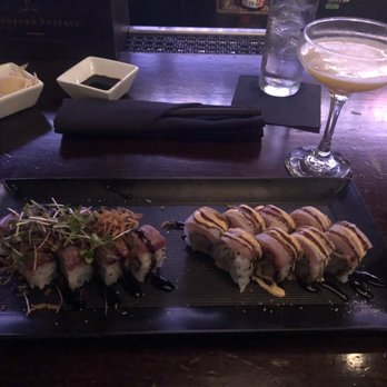 O-Ku - Surf & Turf Roll & Tuna Tataki Roll - Sushi Bars Near Me - Charleston, South Carolina O-Ku - Surf & Turf Roll & Tuna Tataki Roll - Sushi Bars Near Me - Charleston, South Carolina