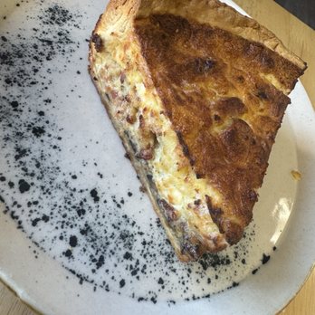 Quiches & Pies - Smokey Blue Quiche, Saureed Mushrooms, Blue Cheese, Bacon - Coffee & Tea Near Me - Chandler, Arizona