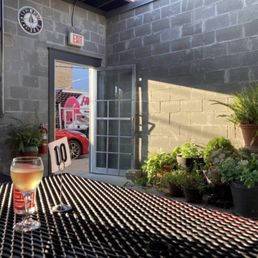 Sheltered patio.