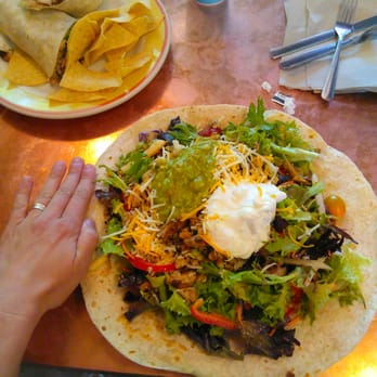 Dos Coyotes Border Cafe - Adobe salad HUGE - Mexican Near Me - Folsom, California