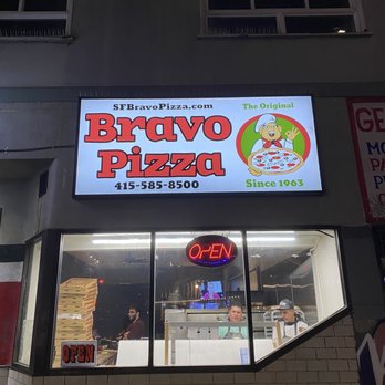 Bravo Pizza - Bravo Pizza at night, only in SF. I SF - Pizza Near Me - San Francisco, California Bravo Pizza - Bravo Pizza at night, only in SF. I SF - Pizza Near Me - San Francisco, California