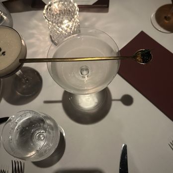 Tango Room - Martini with caviar - Steakhouses Near Me - Dallas, Texas