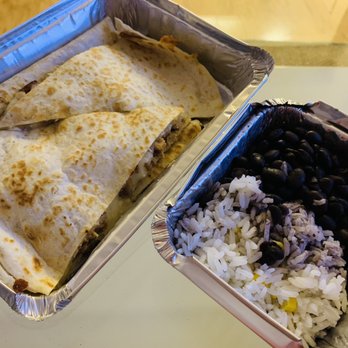 El Diablito Taqueria - Carnitas quesadilla and rice and beans - Mexican Near Me - New York, New York El Diablito Taqueria - Carnitas quesadilla and rice and beans - Mexican Near Me - New York, New York