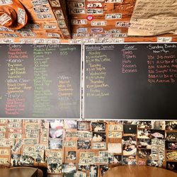 Mountain Springs Saloon - Inside beer menu and events posted
