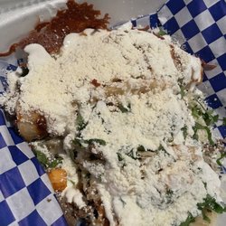 La Noria Meat Market & Groceries - Steak and Shrimp Streak Tacos (x2) and Crispy Zip Steak Taco (x1)