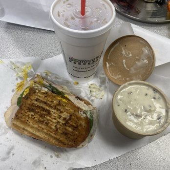 Boardwalk Subs - 1/4 sandwich deal: #17 went rogue with potato soup and drink for $16 - Salad Near Me - Jenison, Michigan