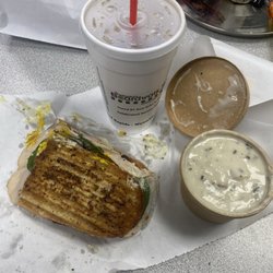 Boardwalk Subs - 1/4 sandwich deal: #17 went rogue with potato soup and drink for $16
