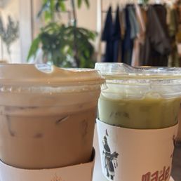 Pistachio Latte & Matcha