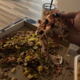 Pick up a soggy slice and allow all of your uncooked toppings to fall right off. Pick up a soggy slice and allow all of your uncooked toppings to fall right off.