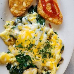 West End Diner - T-Roys Scrambler. Very good flavor and plenty of cheese.  Toast was perfect.