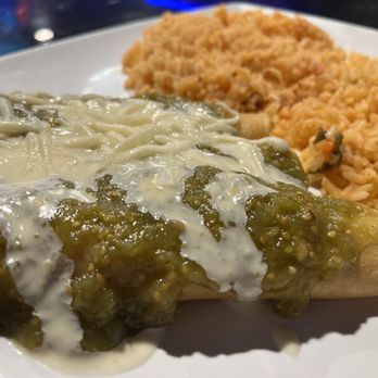 El Patron Grill and Cantina - Chicken enchiladas verde-with my new favorite rice! September 2025 - Mexican Near Me - Riverview, Florida