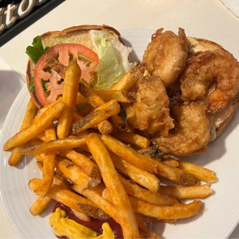 Waterside Seafood Company - Shrimp Po Boy with fries - New American Near Me - Norfolk, Virginia Waterside Seafood Company - Shrimp Po Boy with fries - New American Near Me - Norfolk, Virginia