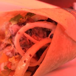 Sherezade - Shawarma mixto en "taco". Fabuloso