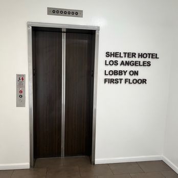 Shelter Hotels - Elevator to the hotel lobby - Hotels Near Me - Los Angeles, California Shelter Hotels - Elevator to the hotel lobby - Hotels Near Me - Los Angeles, California