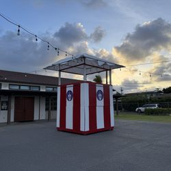 Windward Buddhist Temple - The yagura, or musician's stand, ready for another year of Bon Dance at Windward Buddhist Temple.