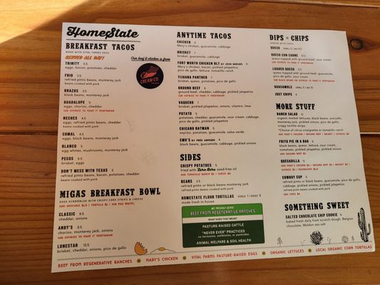 Menu photo 1 HomeState Santa Monica, CA Menu photo 1 HomeState Santa Monica, CA