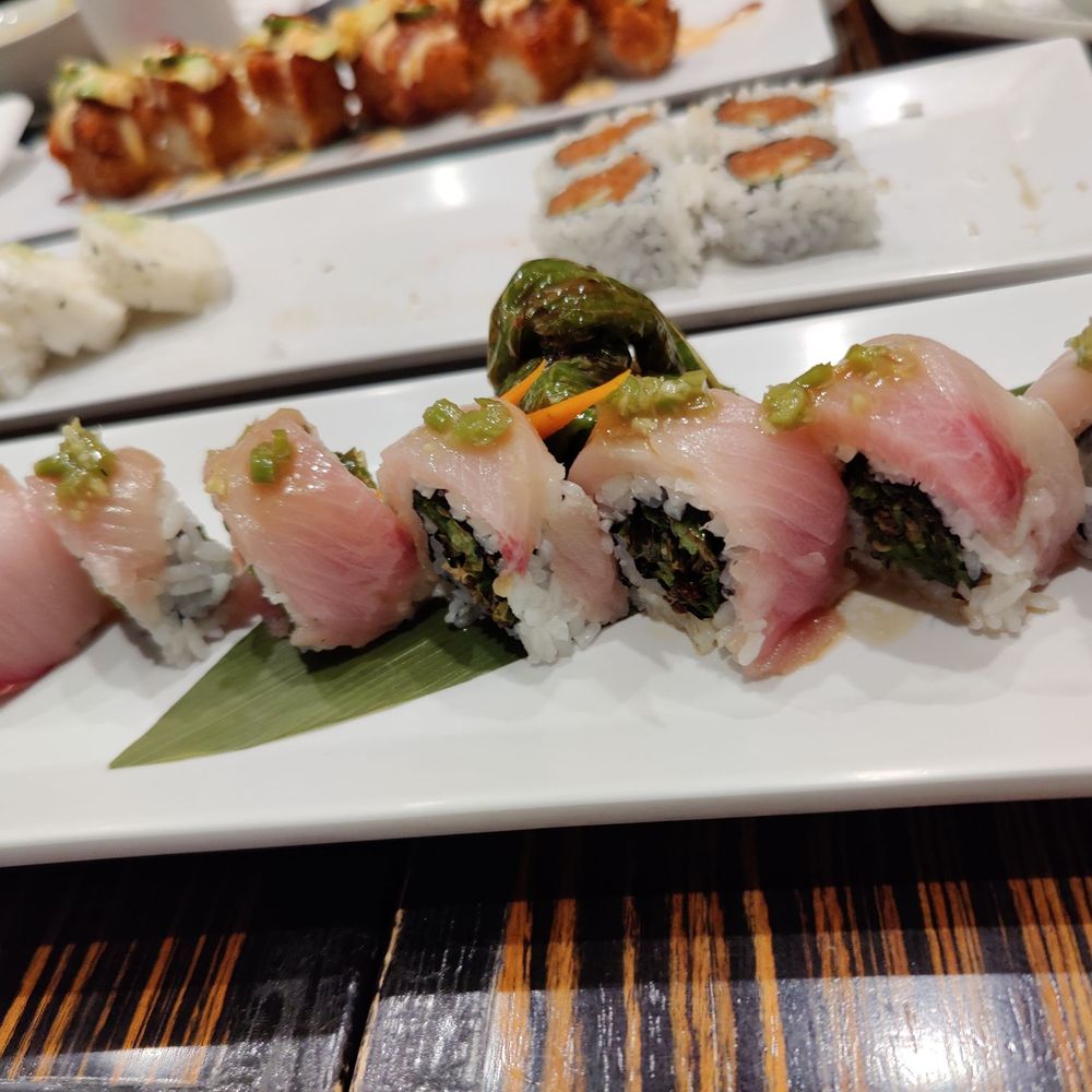Yosuke Sushi - P6 Rising Hamachi... Shishito Pepper wrapped in Yellowtail - Japanese Near Me - Anaheim, California Yosuke Sushi - P6 Rising Hamachi... Shishito Pepper wrapped in Yellowtail - Japanese Near Me - Anaheim, California