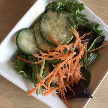 Kisaku Sushi - Complimentary green salad with miso dressing - Sushi Bars Near Me - Seattle, Washington Kisaku Sushi - Complimentary green salad with miso dressing - Sushi Bars Near Me - Seattle, Washington