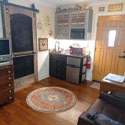 Vylet's Landing - Private entrance with Kitchenette stocked with essential items.