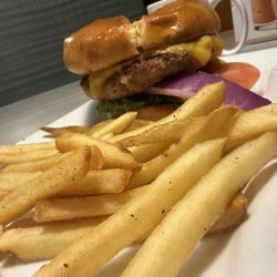 Hamburger deal is worth the visit and as good as a burger gets.