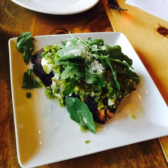 Handle - English pea tostada - New American Near Me - Park City, Utah