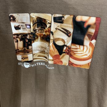 Still Waters Coffeehouse - Branded T-Shirt - Coffee & Tea Near Me - Gray, Tennessee Still Waters Coffeehouse - Branded T-Shirt - Coffee & Tea Near Me - Gray, Tennessee