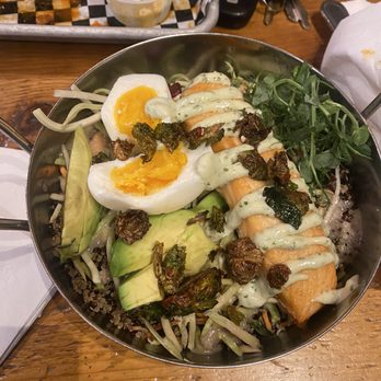 Brickyard Hollow Brewing - Salmon Power Bowl - Pizza Near Me - Yarmouth, Maine Brickyard Hollow Brewing - Salmon Power Bowl - Pizza Near Me - Yarmouth, Maine